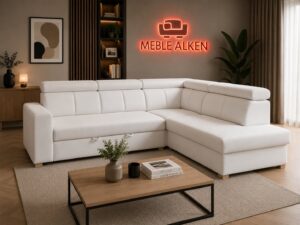 Narożnik Barcelona z funkcją spania 130x200 cm i pojemnikiem na pościel – Meble Alken Narożnik Barcelona z funkcją spania 130x200 cm i pojemnikiem na pościel – Meble Alken